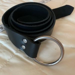 Renaissance Groovy Leather Ring Belt